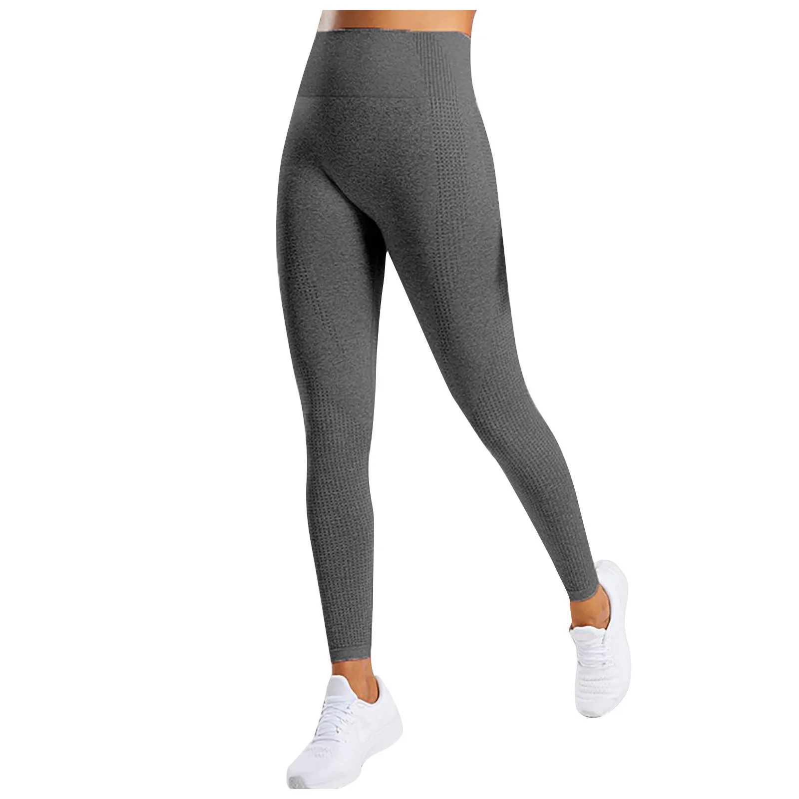

2021 Summer New Women's Pure Color Hip-lifting Sports Fitness Running High-waist Yoga Pants #4