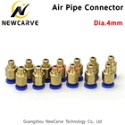 Быстроразъемный латунный штуцер для шланга M6, 4 мм