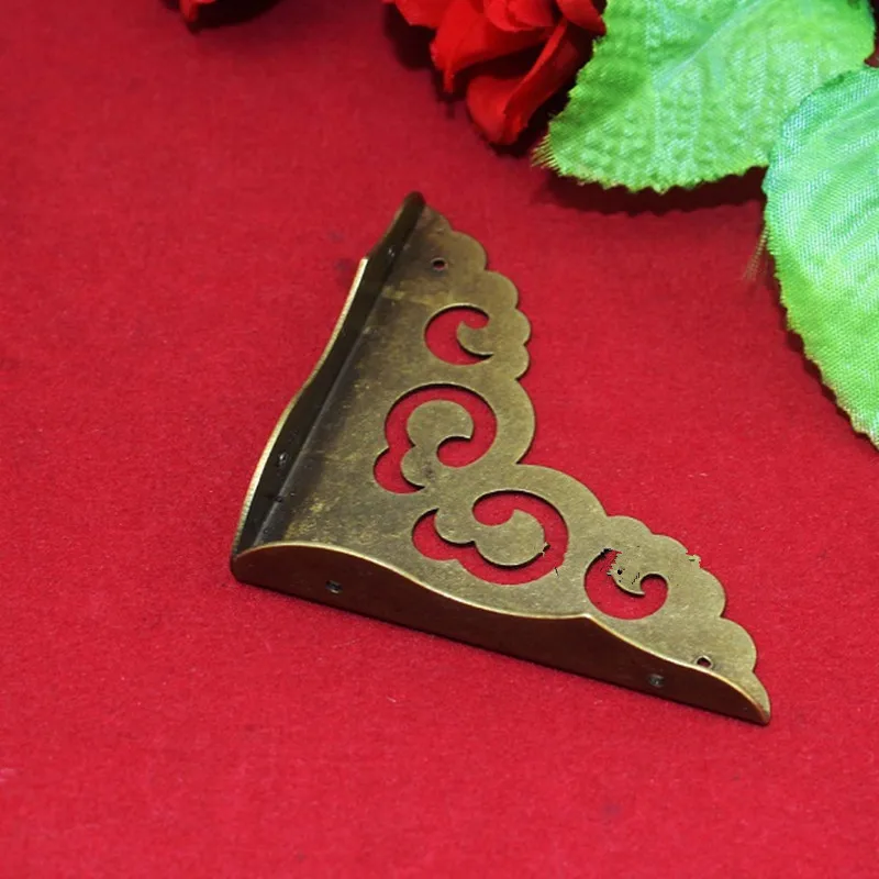 Латунный деревянный ящик протектор для винного ящика Чехол мебели треугольные