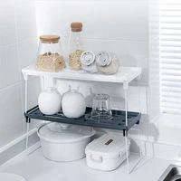 adjustable home closet organizer storage shelf for kitchen space saving foldable cabinet holders home storage storage rack