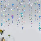 Гирлянда из ракушек подводной русалки, украшения для дня рождения, свадебный реквизит, бумажные баннеры