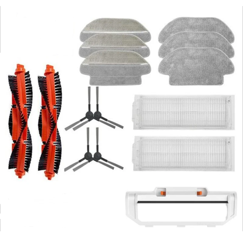 

for XIAOMI MIJIA Sweeping Mopping Robot Vacuum Cleaner STYJ02YM Spare Part Kits Side Roller HEPA Filter Main Brush Mop