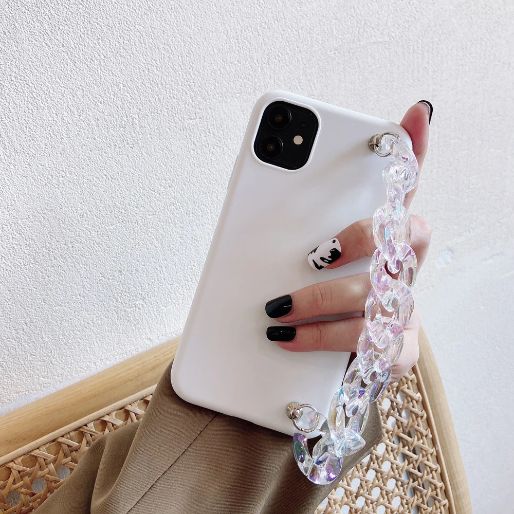 colorful crystal bracelet phone case for oppo a73 2020 realme 5 5i 5s 6i 6s 6 8 pro realme c3 c11 c12 soft silicone black cover free global shipping