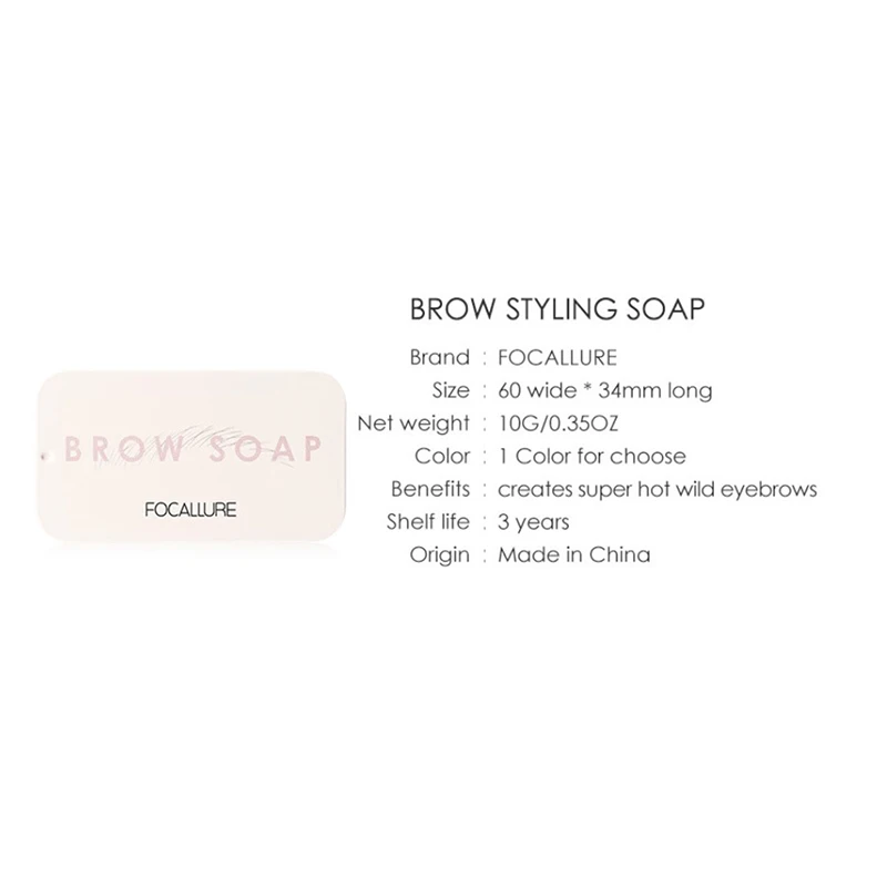

1Pcs Eyebrow Soap Wax With Trimmer Fluffy Feathery Eyebrows Pomade Gel Makeup Tools Accessories