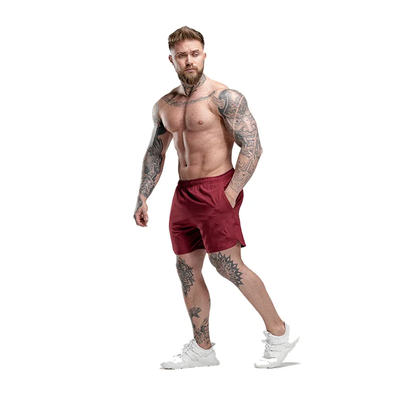 Шорты для тренировок летние мужские короткие спортивные быстросохнущие штаны