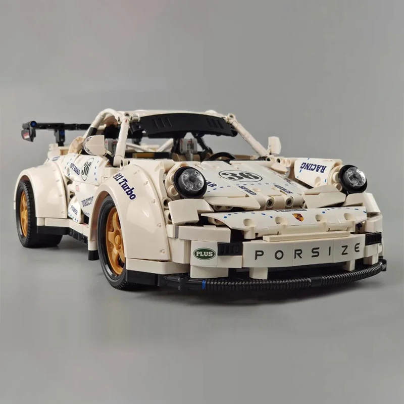 

Super Car High-Tech Series Sports Car Building Blocks 1:10 Model RC Car White 2525pcs Brick Car Toy Gifts For Children
