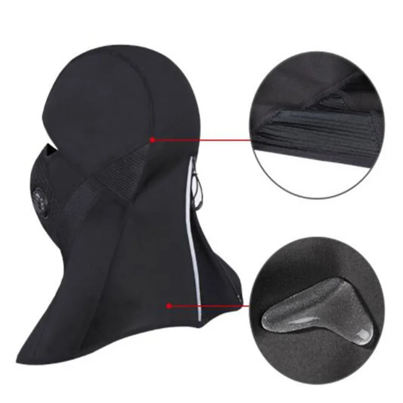 Маска для лица мотоцикла Зимняя Теплая Флисовая Защитная ветрозащитная Лыжная