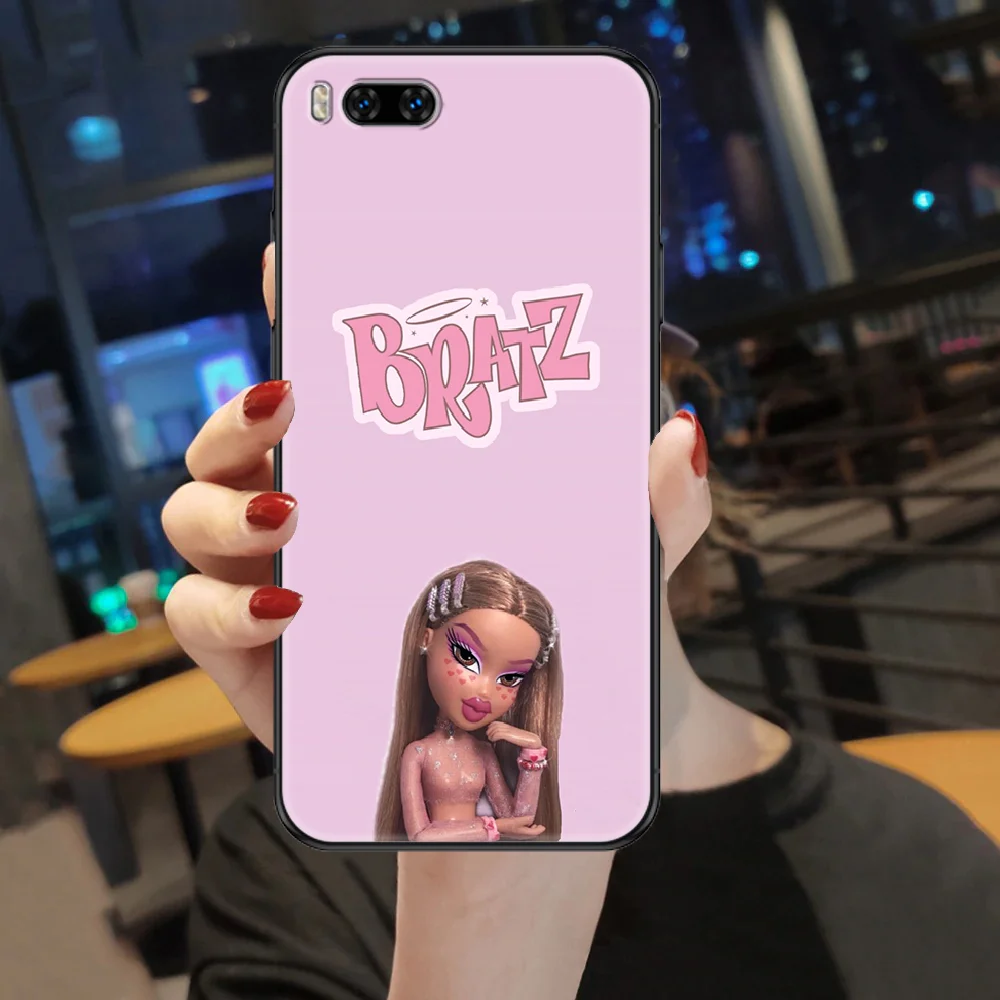 

cartoon Bratz Phone case For Xiaomi Mi Max Note 3 A2 A3 8 9 9T 10 Lite Pro Ultra black trend back art prime tpu coque luxury