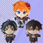 Ударная плюшевая игрушка Genshin, аниме косплей, Xiao Zhongli Hutao Paimon, куклы, милые аксессуары, декоративные подушки, детские подарки, коллекция
