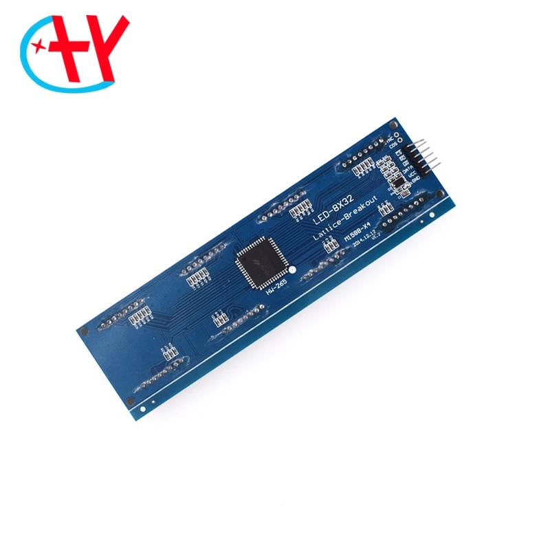 HT1632 точечный матричный драйвер с MCU решетчатая плата LED HT1632C модуль 8X32 красный