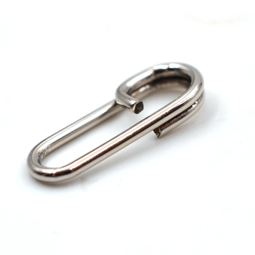 

50Pcs Rings Lure Steel Split Fishing Lures Fishing Swivel Bent Head 16mm 18mm 21mm Fishing Lures Rings Oval Split Tackle