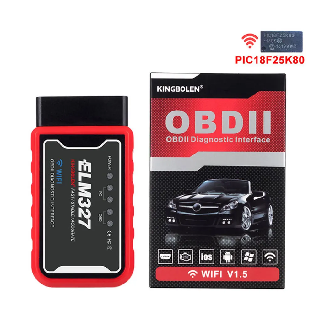OBD2 сканер ELM327 V1.5 Bluetooth/WIFI для Android/IOS автомобильный диагностический инструмент