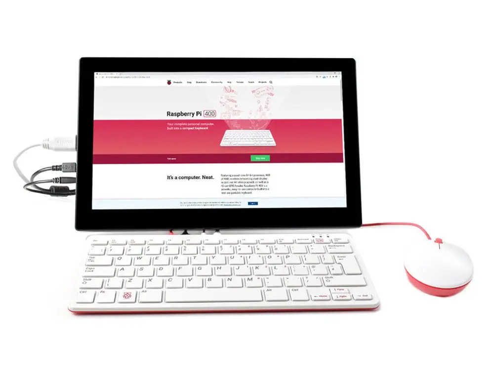 Raspberry Pi 400 мощный легко Применение компьютер встроены в клавиатура 4 Гб LPDDR4-3200 с 13 3