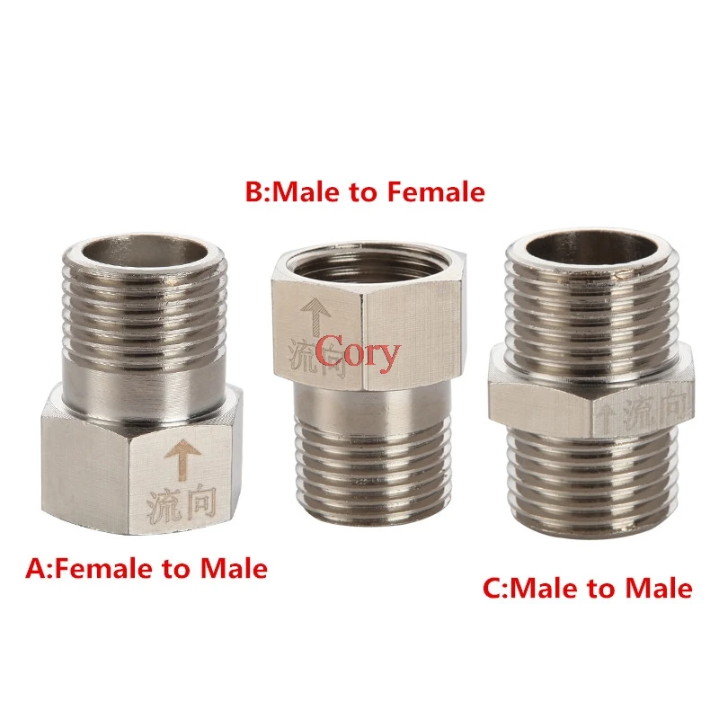 1 шт. 1/2 &quotBSP наружная резьба латунный обратный клапан односторонний для