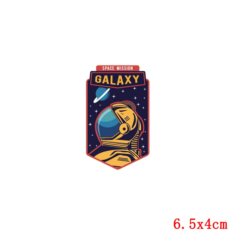 Самодельные Мультяшные космические термонаклейки виниловые на одежду нашивка