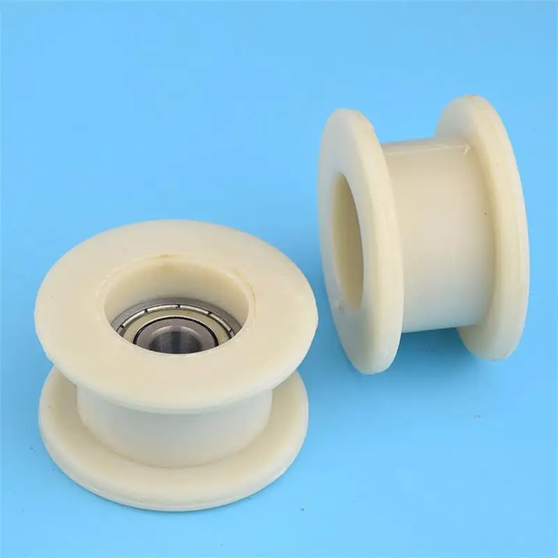 10pcs 10*56*31 mm Nylon coated plastic H type groove pulley roller D10 injection molding machine wheel 6200ZZ 10x56x31 | Обустройство