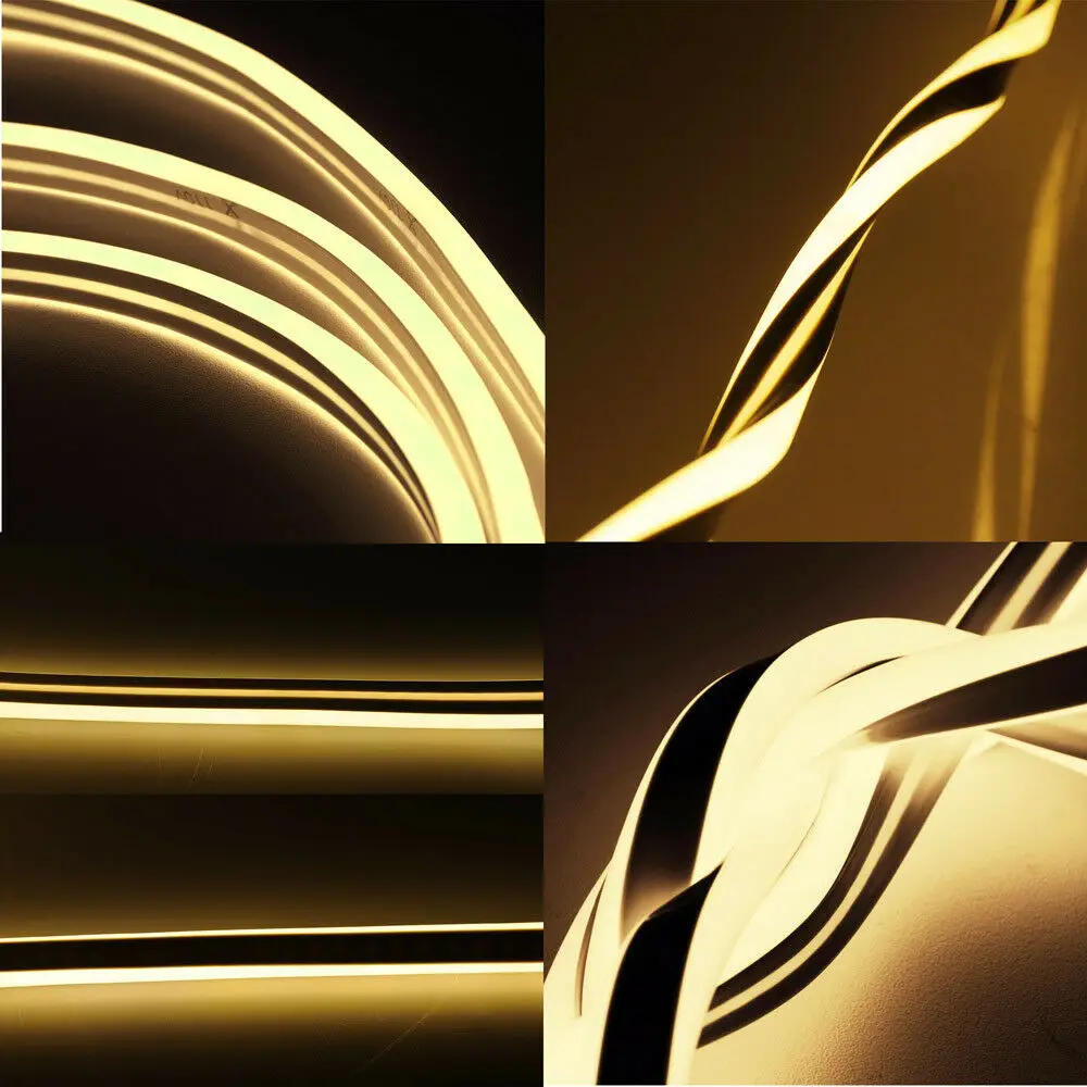 50' Ft светодиодный двухсторонний неоновый светильник с веревкой светящийся на