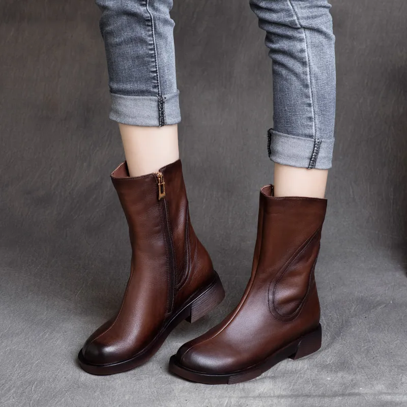 

Новые женские ботинки, модная большая обувь для женщин 2021, резиновые стильные ботинки, женская обувь, повседневная обувь с круглым носком