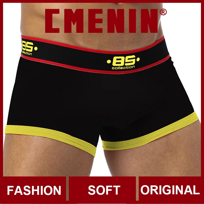 Трусы боксеры мужские хлопчатобумажные с буквенным принтом|Мужские трусы