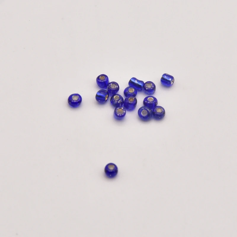 

30000pcs 2mm Royal Blue Silver Filled Glass Rice Beads Bulk Items Wholesale Lots Jewelry Making Supplies Making Jewelry JA0063