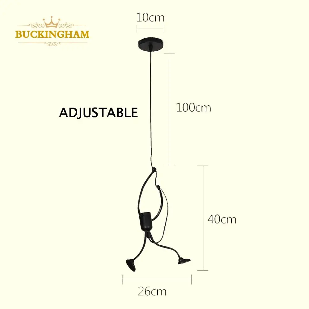 Подвесной светильник little man для скалолазания современный креативный железный