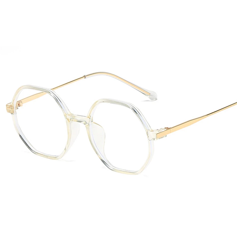 Многоугольные линзы KUJUNY TR90 оправа для очков с защитой от синего света модные