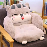 creative cartoon rabbit plush semi enclosed animal seat cushion thickened office chair cushion for leaning on student buttock cu