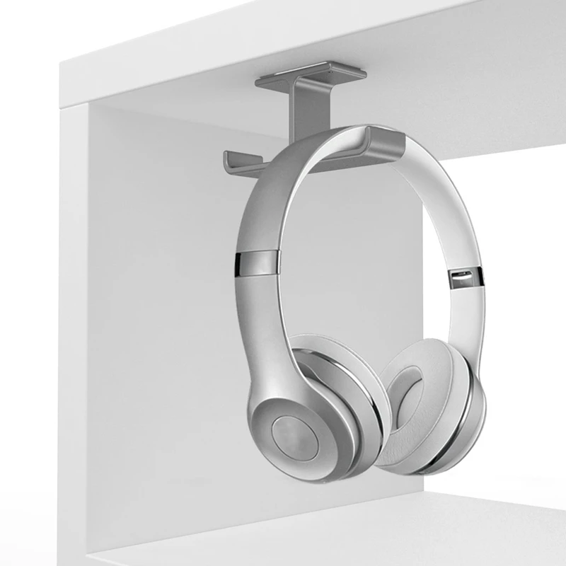 Держатель для гарнитуры с алюминиевым клеем под стол Подставка наушников всех