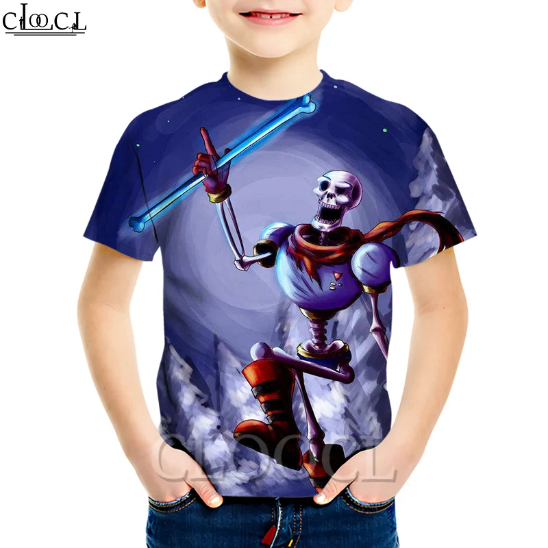 CLOOCL Newest Kids Games Undertale T Shirt Boy Girl Summer Fashion 3D Print Classic Cute Hot Selling Casual Tees Baby Tops | Мать и