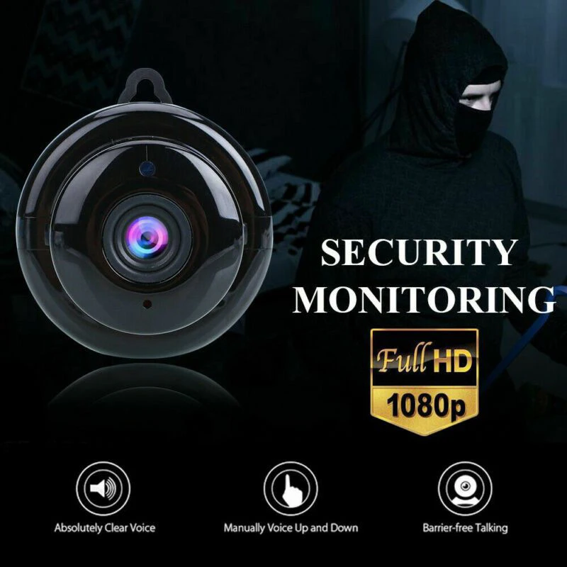 Мини Камера V380 Wi Fi IP Беспроводной Ночное видение Обнаружение движения охранных