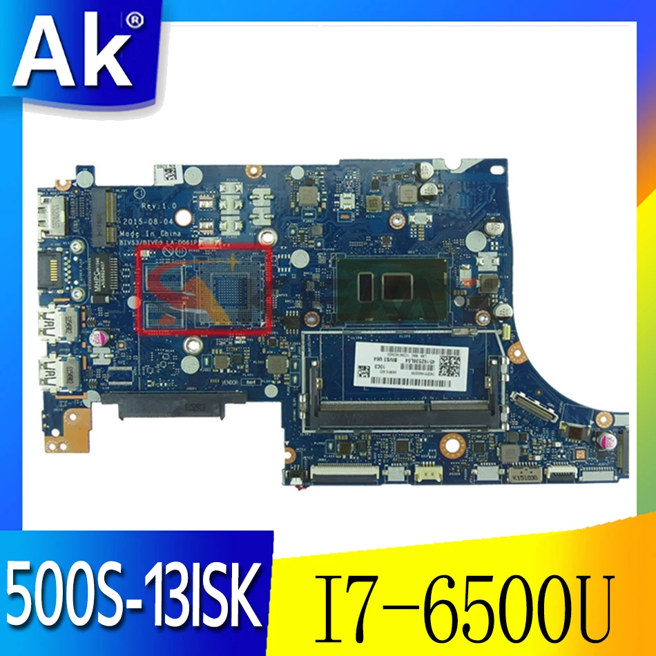 

Applicable to 500S-13ISK computer motherboard I7-6500U number LA-D061P FRU 5B20K50511 5B20K50530 5B20K50533 5B20K50532
