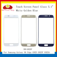 10pcslot touch screen for samsung galaxy s6 edge g925 g925f sm g925f touch panel front outer s6edge lcd glass lens replacement