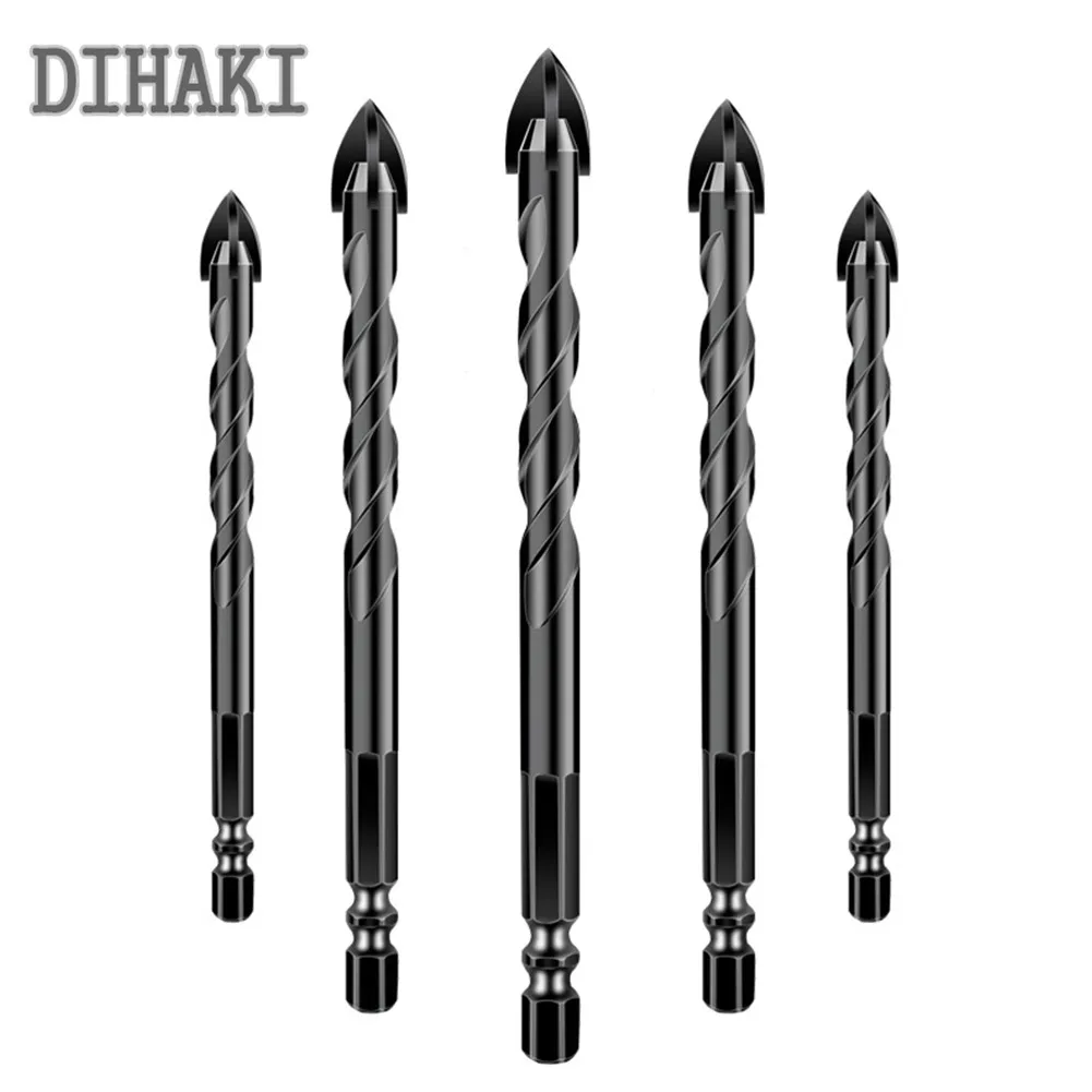 

4 мм/5 мм/6 мм/8 мм/10 мм/12 мм Керамика плитка Стекло твердосплавные сверла 6,35 мм шестигранный набор с хвостовиком Мощность инструменты крест 4-Л...