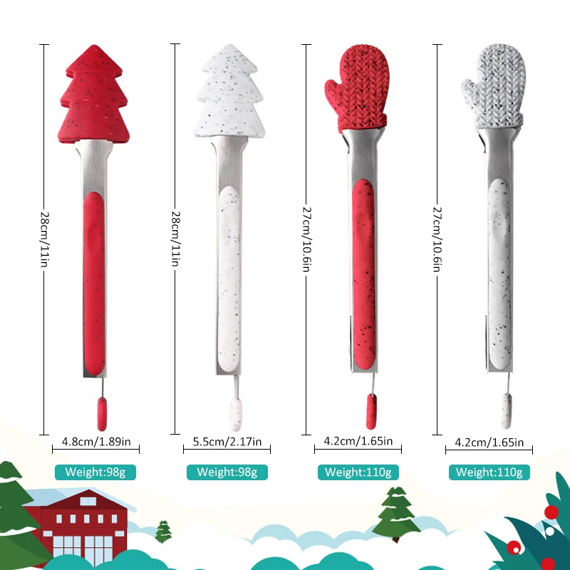 TEENRA 2 шт. пищевые силиконовые щипцы для барбекю с антипригарным зажимом кухонные