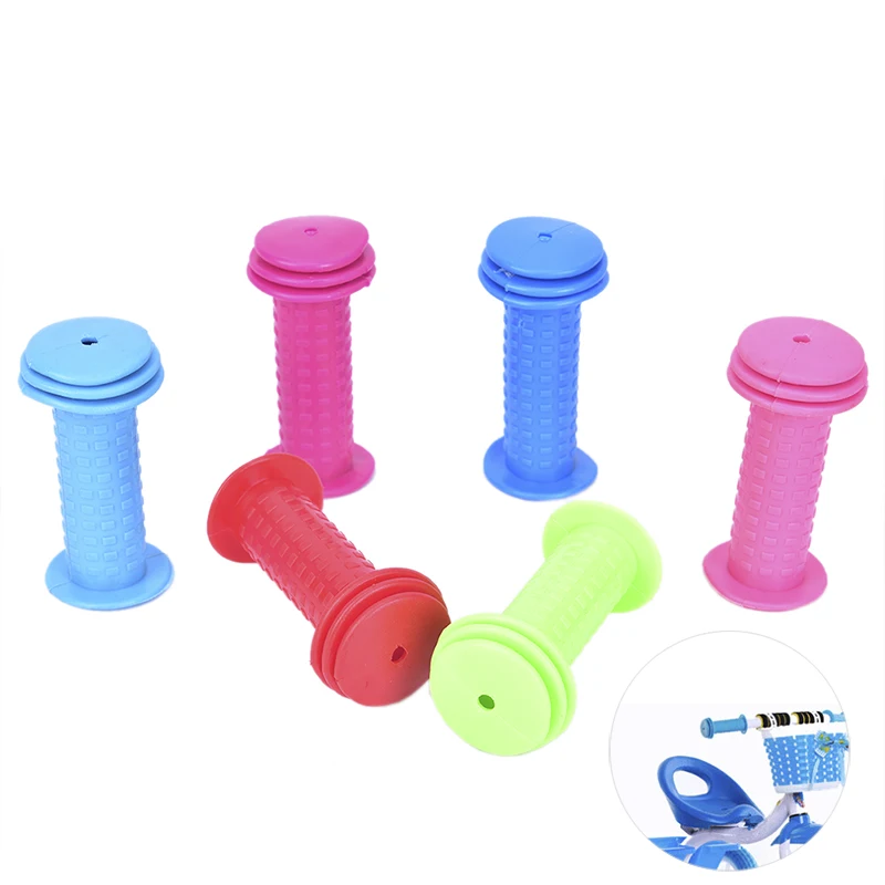 1 Pair Bike Grips Children Bike Tricycle Scooter Anti Slip Rubber Bicycle Grips