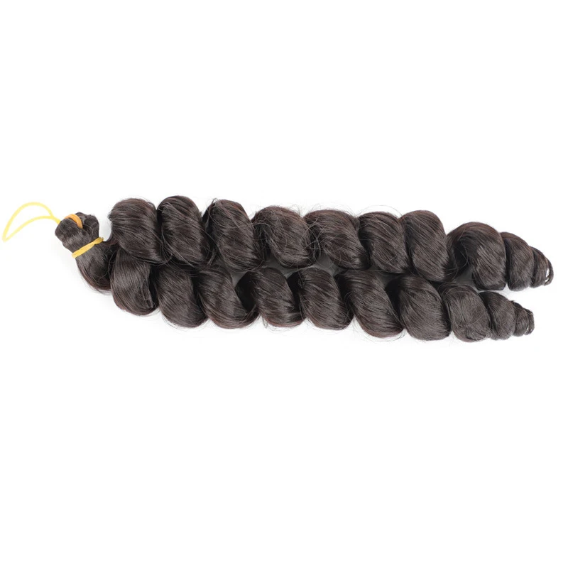 

24 Inch Synthetic Spiral Curls Hair Extension Blonde Stretched Braiding Hair Crochet Braids Loose Wave Braids Hair Wavy Bundles