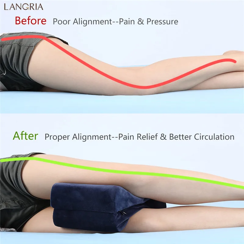 Новая подушка для ног на коленях LANGRIA Pil с эффектом памяти многофункциональная