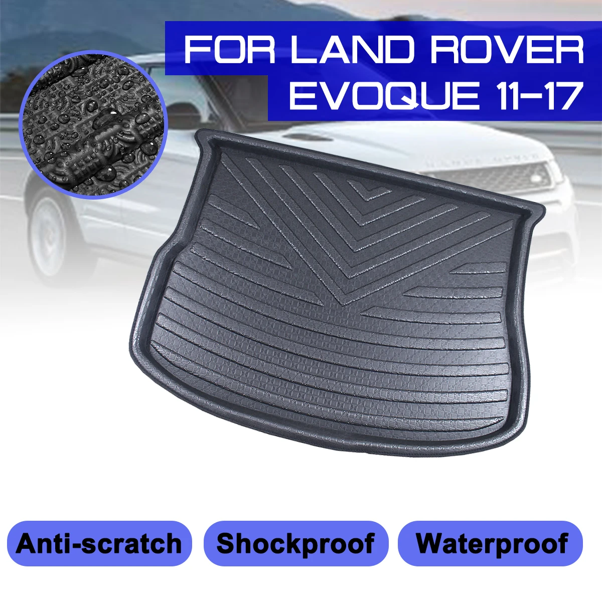 

Напольный коврик для автомобиля Land Rover Evoque 2011 2012 2013 2014 2015-2017, ковер, задний багажник, противогрязевой чехол