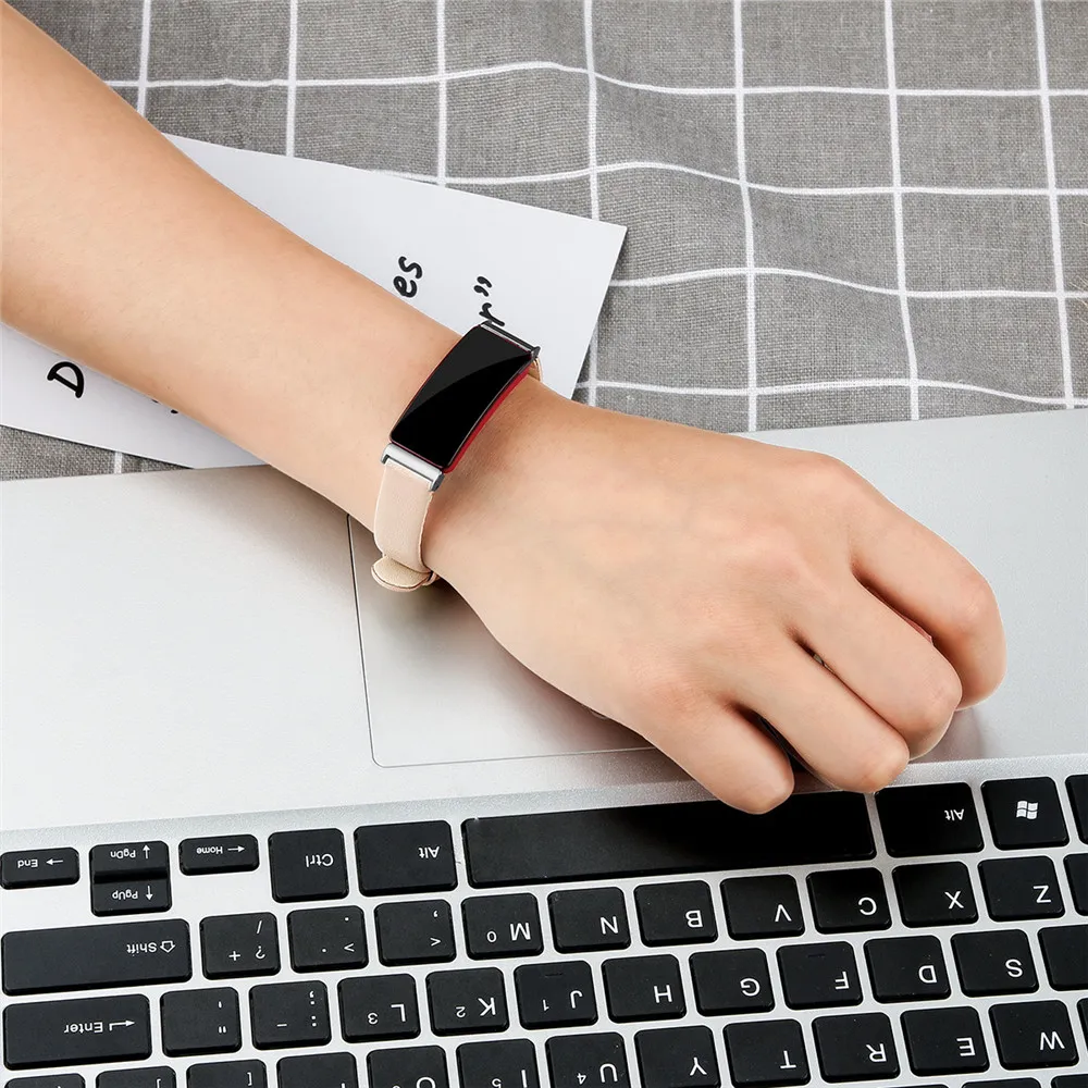 Essidi кожаный ремешок для Fitbit Inspire HR умный Браслет тонкий браслет пряжка-петля для Inspire HR части