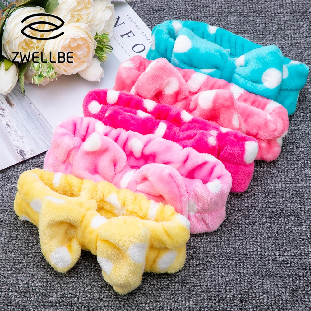 2019 Женская повязка на голову из кораллового флиса для макияжа мягкий держатель