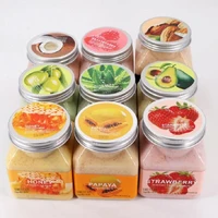 720pcs wholesale private label ddp price without duties fruit exfolianting whitening face and body scrub