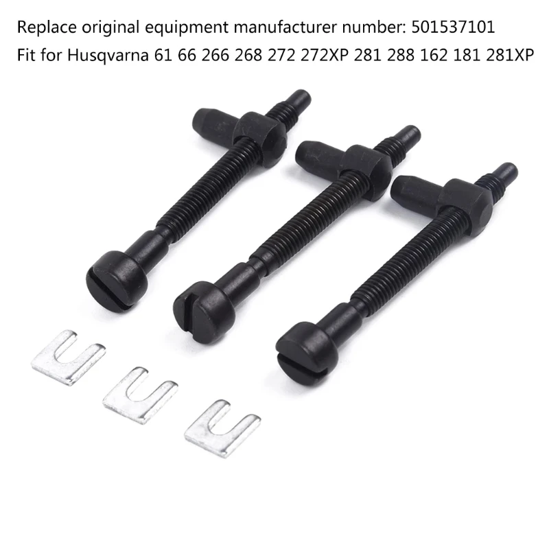 

Chain Adjuster Tensioner For HUSQVARNE 268 272 XP 266 61 66 281 288 162 181 Chainsaw Parts Accssories 3Pcs
