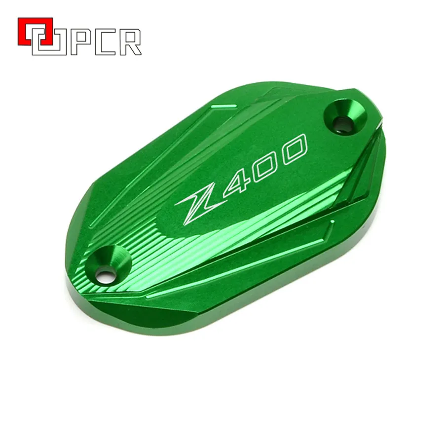 front Green Для kawasaki Z400 Z 400 тормозной цилиндр для жидкости главный резервуар Крышка - Цвет: front Green