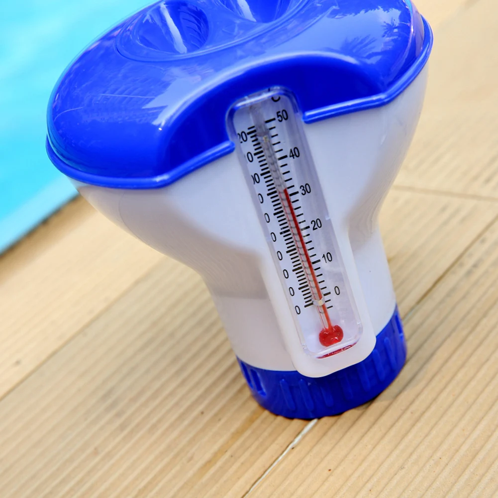 

Swimming Pool Floating Chemical Chlorine Dispenser Swimming Pool Accessories Thermometer Disinfection Automatic Applicator Pump