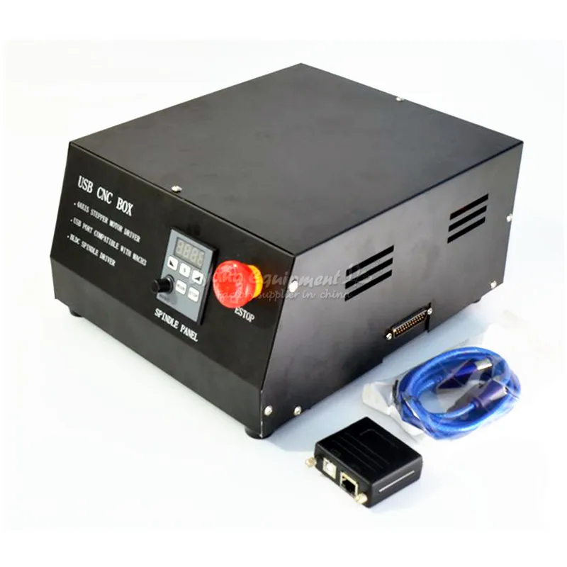 DC Brushless spindle drive 4axis cnc control box MACH3 parallet port manual pulse conversion card kit for engraving machine | Инструменты