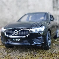 132 xc60 suv model alloy car diecasts sound light pull back vehicles miniature metal car simulation collection toys for boys