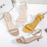 women sandals narrow band big yards lady office shoes solid color buckle strap mothers day gift