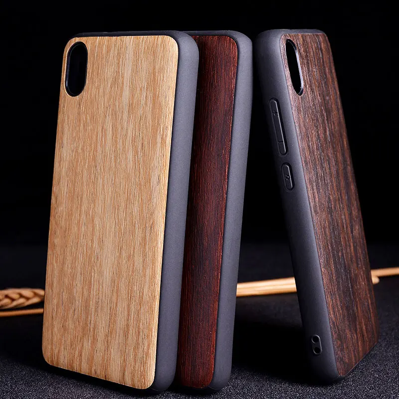 Имитация древесины чехол для Xiaomi Redmi 7 7A с пасторальным дизайном ТПУ + ПК 2в1