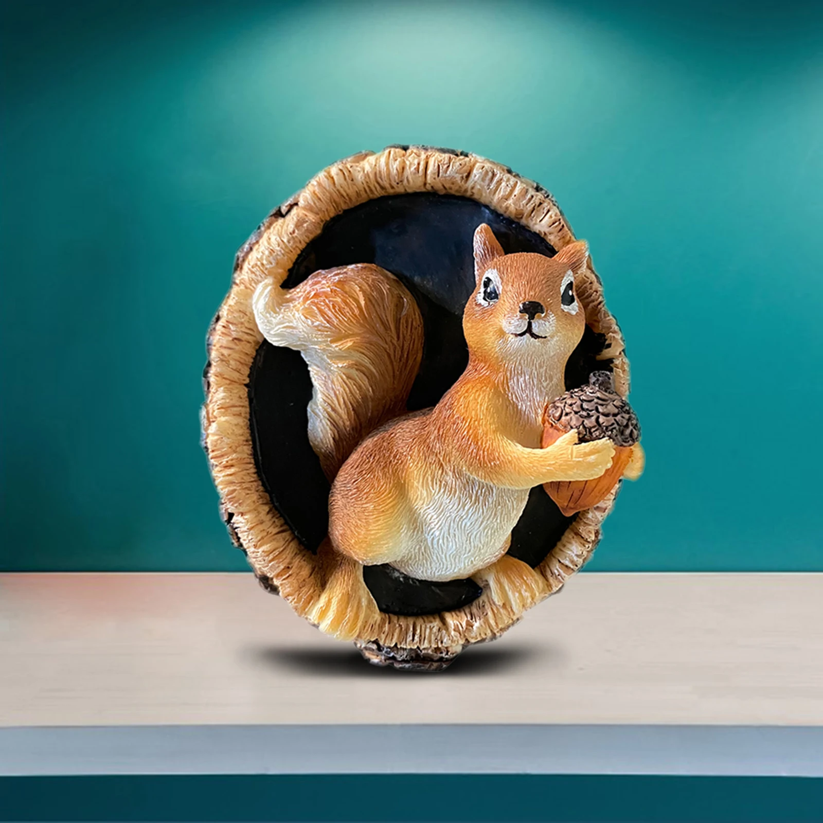 

Cartoon Resin Squirrel Statue Figurine Ornaments for Outdoor Garden