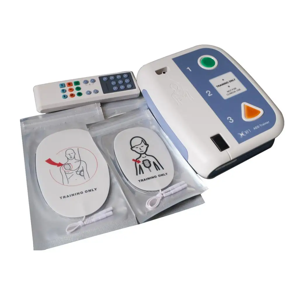Тренировочный аппарат AED на иврите и английском языке имитация дефибриллятора